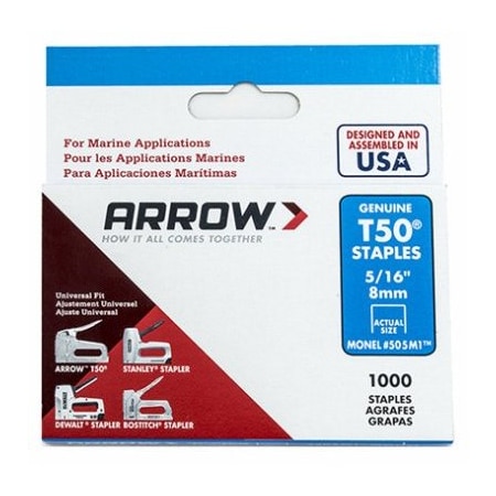 Arrow Fastener 1000PK T50 516Staples 505M1